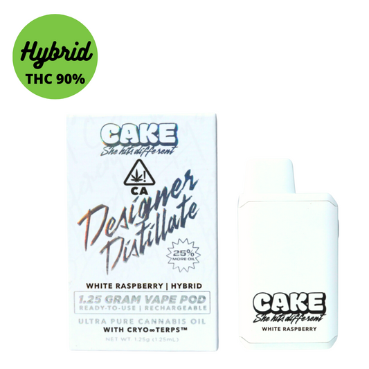 1.25 GM Cake White Raspberry Disposable