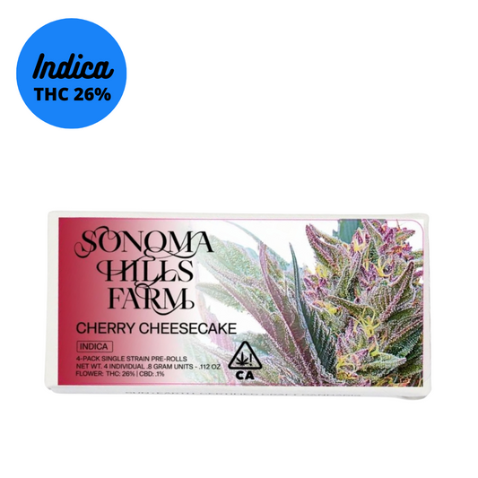 Sonoma Hills Farm Cherry Cheesecake 4-Pack Preroll