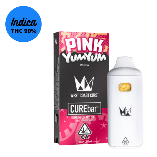 1GM West Coast Cure Pink Yum Yum Disposable CUREbar